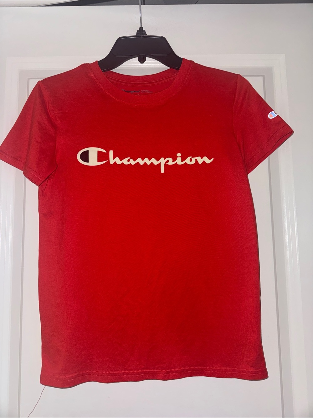 Champion Red Short Sleeve Logo Tee (1149)